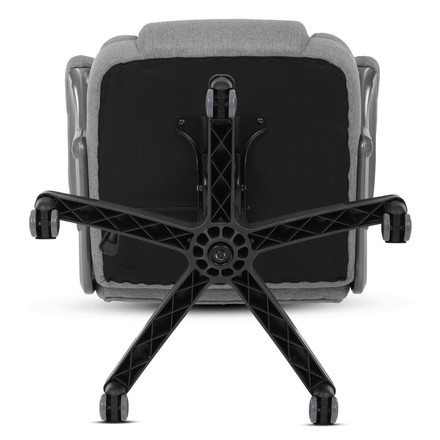 Kancelářské křeslo Autronic Křeslo kancelářské, šedá látka, šedý plastový kříž, kolečka na tvrdé povrchy (KA-C715 GREY2) (30)