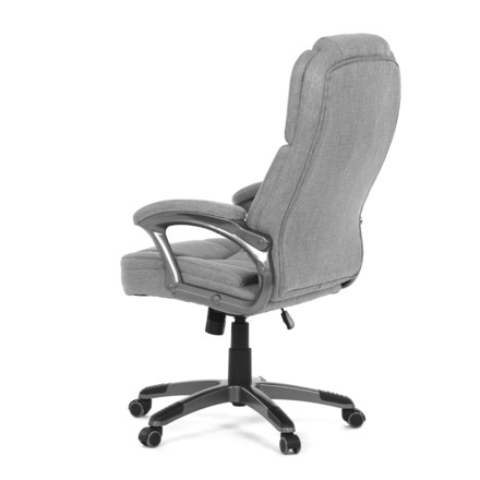 Kancelářské křeslo Autronic Křeslo kancelářské, šedá látka, šedý plastový kříž, kolečka na tvrdé povrchy (KA-C715 GREY2) (6)