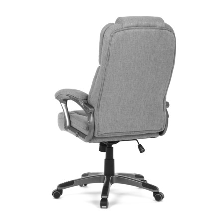 Kancelářské křeslo Autronic Křeslo kancelářské, šedá látka, šedý plastový kříž, kolečka na tvrdé povrchy (KA-C715 GREY2) (7)