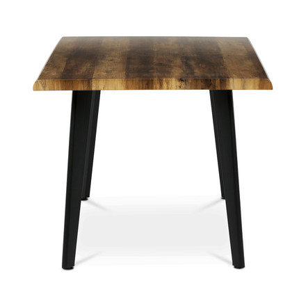 Moderní jídelní stůl Autronic Stůl jídelní, 160x90x75 cm, MDF deska, dekor staré dřevo, kov, černý lak (HT-F4416 OLW) (4)