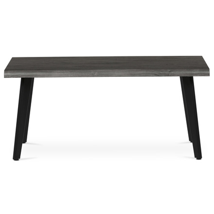 Konferenční stůl Autronic Stůl konferenční, 120x60x55 cm, MDF deska, dekor šedý dub, kov, černý lak (CT-F4412 GREY) (1)