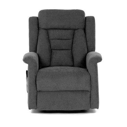 Relaxační křeslo Autronic Relaxační křeslo s elektrickým ovládáním, pomoc při vstávání, potah šedá látka, 2 motory (TV-7072 GREY2) (2)