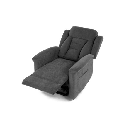Relaxační křeslo Autronic Relaxační křeslo s elektrickým ovládáním, pomoc při vstávání, potah šedá látka, 2 motory (TV-7072 GREY2) (12)