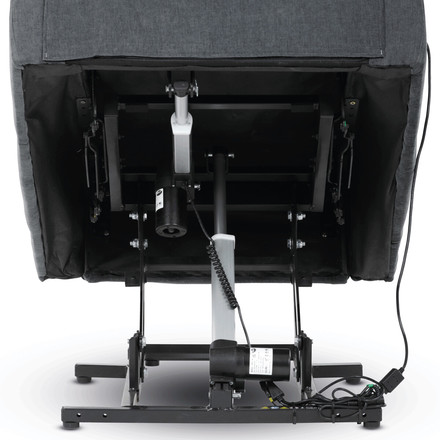 Relaxační křeslo Autronic Relaxační křeslo s elektrickým ovládáním, pomoc při vstávání, potah šedá látka, 2 motory (TV-7072 GREY2) (18)
