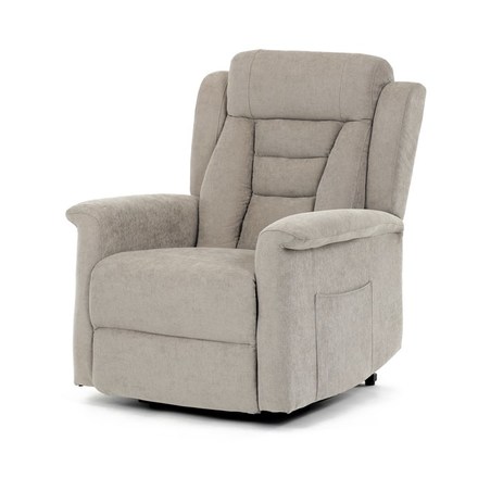 Relaxační křeslo Autronic Relaxační křeslo s elektrickým ovládáním, pomoc při vstávání, potah lanýžová látka, 2 motory (TV-7072 LAN2)