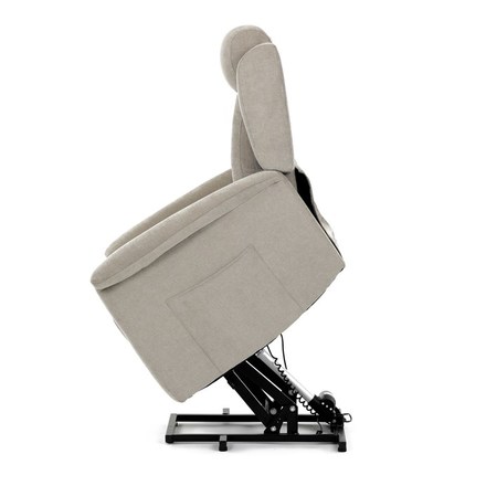 Relaxační křeslo Autronic Relaxační křeslo s elektrickým ovládáním, pomoc při vstávání, potah lanýžová látka, 2 motory (TV-7072 LAN2) (10)