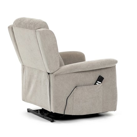 Relaxační křeslo Autronic Relaxační křeslo s elektrickým ovládáním, pomoc při vstávání, potah lanýžová látka, 2 motory (TV-7072 LAN2) (12)