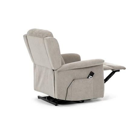 Relaxační křeslo Autronic Relaxační křeslo s elektrickým ovládáním, pomoc při vstávání, potah lanýžová látka, 2 motory (TV-7072 LAN2) (13)