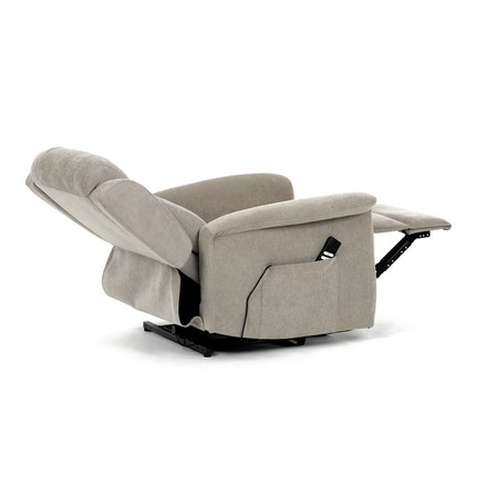 Relaxační křeslo Autronic Relaxační křeslo s elektrickým ovládáním, pomoc při vstávání, potah lanýžová látka, 2 motory (TV-7072 LAN2) (14)