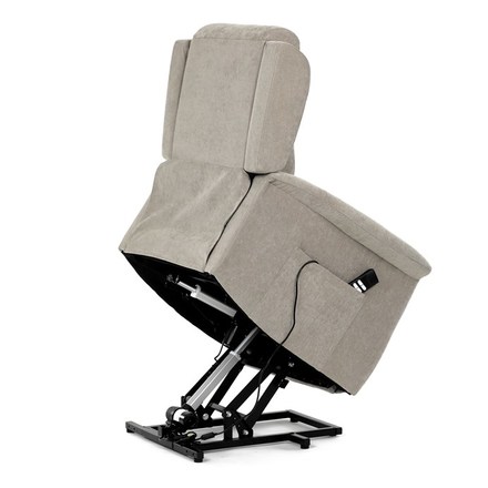 Relaxační křeslo Autronic Relaxační křeslo s elektrickým ovládáním, pomoc při vstávání, potah lanýžová látka, 2 motory (TV-7072 LAN2) (15)