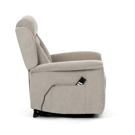 Relaxační křeslo Autronic Relaxační křeslo s elektrickým ovládáním, pomoc při vstávání, potah lanýžová látka, 2 motory (TV-7072 LAN2) (16)