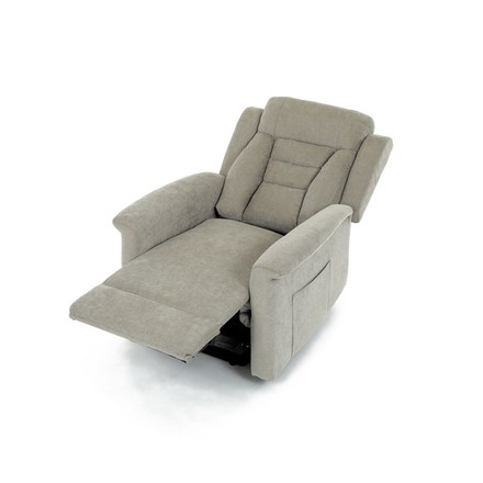 Relaxační křeslo Autronic Relaxační křeslo s elektrickým ovládáním, pomoc při vstávání, potah lanýžová látka, 2 motory (TV-7072 LAN2) (20)