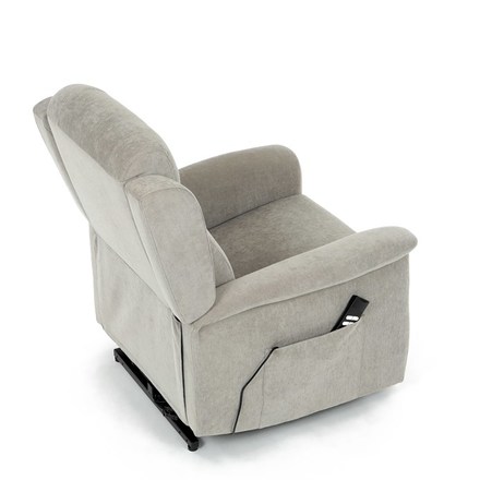 Relaxační křeslo Autronic Relaxační křeslo s elektrickým ovládáním, pomoc při vstávání, potah lanýžová látka, 2 motory (TV-7072 LAN2) (23)