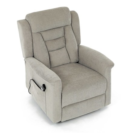 Relaxační křeslo Autronic Relaxační křeslo s elektrickým ovládáním, pomoc při vstávání, potah lanýžová látka, 2 motory (TV-7072 LAN2) (28)