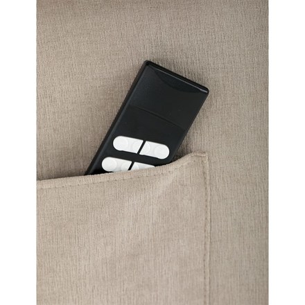 Relaxační křeslo Autronic Relaxační křeslo s elektrickým ovládáním, pomoc při vstávání, potah lanýžová látka, 2 motory (TV-7072 LAN2) (30)