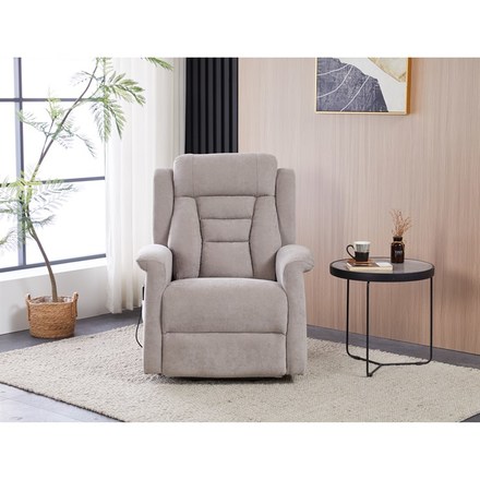 Relaxační křeslo Autronic Relaxační křeslo s elektrickým ovládáním, pomoc při vstávání, potah lanýžová látka, 2 motory (TV-7072 LAN2) (35)