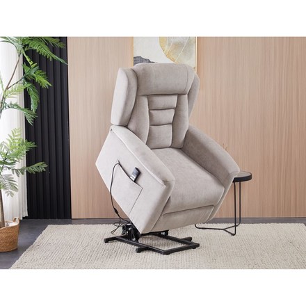 Relaxační křeslo Autronic Relaxační křeslo s elektrickým ovládáním, pomoc při vstávání, potah lanýžová látka, 2 motory (TV-7072 LAN2) (41)