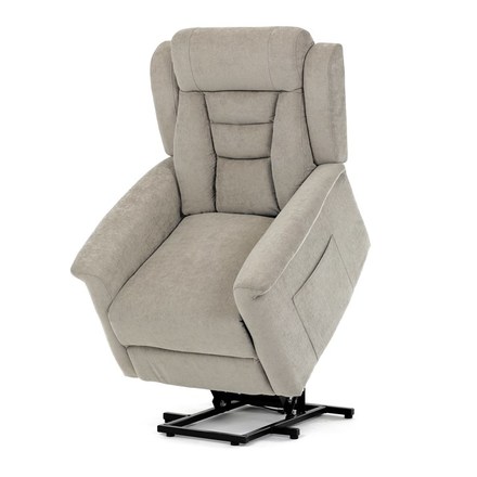 Relaxační křeslo Autronic Relaxační křeslo s elektrickým ovládáním, pomoc při vstávání, potah lanýžová látka, 2 motory (TV-7072 LAN2) (6)