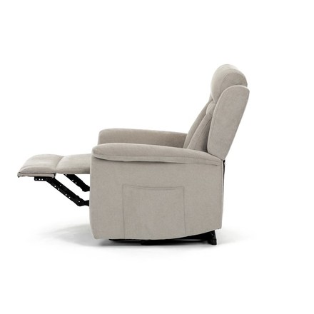 Relaxační křeslo Autronic Relaxační křeslo s elektrickým ovládáním, pomoc při vstávání, potah lanýžová látka, 2 motory (TV-7072 LAN2) (8)
