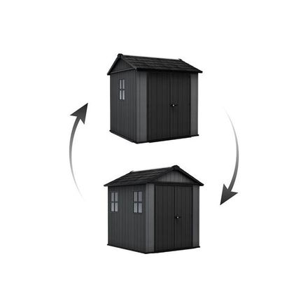 Zahradní domek Keter Newton Plus wide 7x7,5 šedý, s podlahou