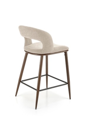 Barová židle Halmar H114 béžová / ořechová (1p=2szt) (4)