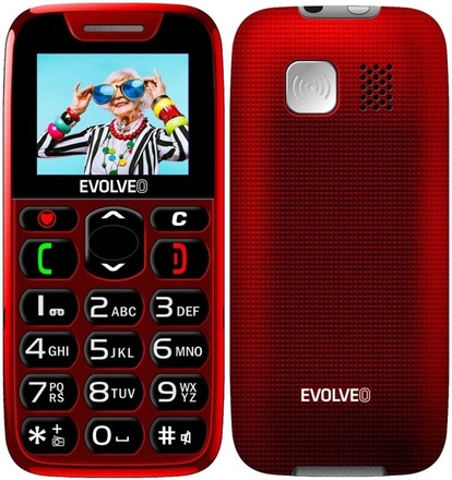 Mobilní telefon Evolveo EasyPhone Red