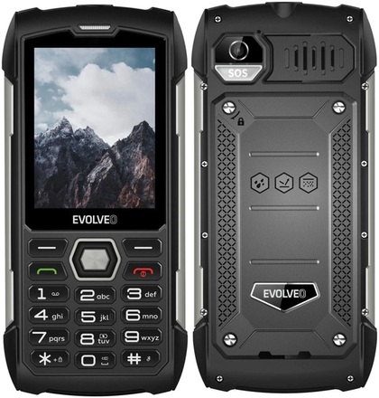 Mobilní telefon Evolveo StrongPhone H1 Black Silver