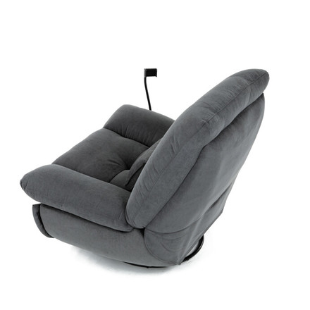 Televizní křeslo s elektrickým polohováním Autronic TV křeslo s elektrickým polohováním, hlasové ovládání (ENG), reproduktor, podsvícení, držák telefonu, uložný box (TV-7089 GREY2) (24)