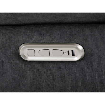 Televizní křeslo s elektrickým polohováním Autronic TV křeslo s elektrickým polohováním, hlasové ovládání (ENG), reproduktor, podsvícení, držák telefonu, uložný box (TV-7089 GREY2) (34)