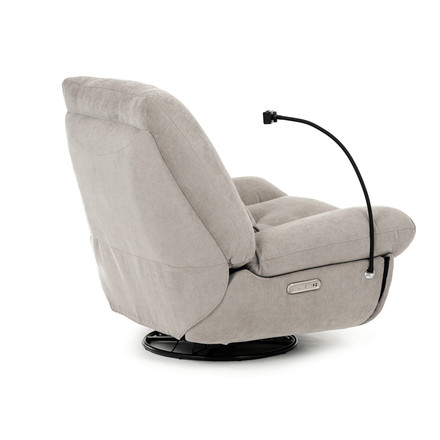 Televizní křeslo s elektrickým polohováním Autronic TV křeslo s elektrickým polohováním, držák telefonu, uložný box, zabudované ovládání, USB-A a USB-C, rotace do 240 (TV-7081 LAN2) (12)