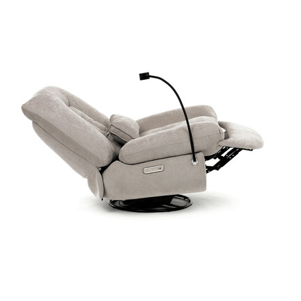 Televizní křeslo s elektrickým polohováním Autronic TV křeslo s elektrickým polohováním, držák telefonu, uložný box, zabudované ovládání, USB-A a USB-C, rotace do 240 (TV-7081 LAN2) (15)