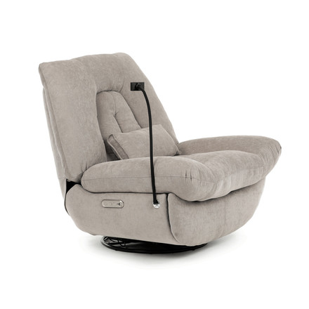 Televizní křeslo s elektrickým polohováním Autronic TV křeslo s elektrickým polohováním, držák telefonu, uložný box, zabudované ovládání, USB-A a USB-C, rotace do 240 (TV-7081 LAN2) (16)