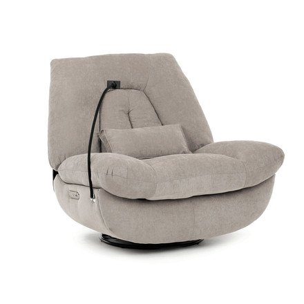 Televizní křeslo s elektrickým polohováním Autronic TV křeslo s elektrickým polohováním, držák telefonu, uložný box, zabudované ovládání, USB-A a USB-C, rotace do 240 (TV-7081 LAN2) (17)