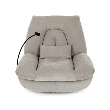 Televizní křeslo s elektrickým polohováním Autronic TV křeslo s elektrickým polohováním, držák telefonu, uložný box, zabudované ovládání, USB-A a USB-C, rotace do 240 (TV-7081 LAN2) (18)