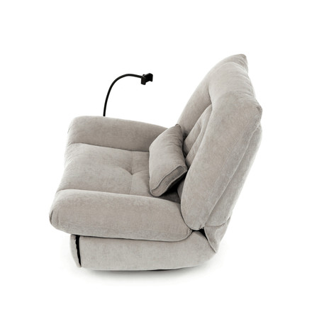 Televizní křeslo s elektrickým polohováním Autronic TV křeslo s elektrickým polohováním, držák telefonu, uložný box, zabudované ovládání, USB-A a USB-C, rotace do 240 (TV-7081 LAN2) (23)