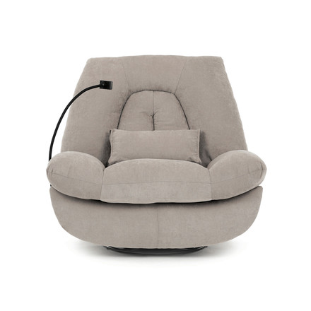 Televizní křeslo s elektrickým polohováním Autronic TV křeslo s elektrickým polohováním, držák telefonu, uložný box, zabudované ovládání, USB-A a USB-C, rotace do 240 (TV-7081 LAN2) (2)