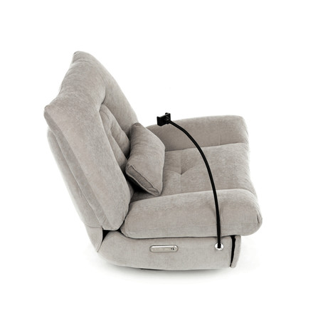 Televizní křeslo s elektrickým polohováním Autronic TV křeslo s elektrickým polohováním, držák telefonu, uložný box, zabudované ovládání, USB-A a USB-C, rotace do 240 (TV-7081 LAN2) (29)