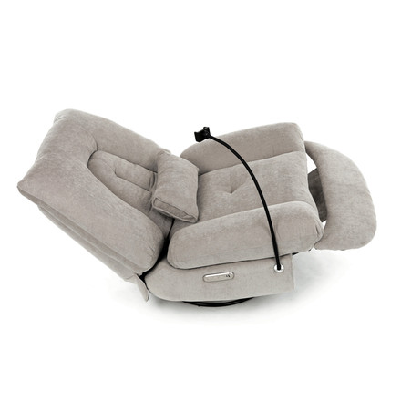 Televizní křeslo s elektrickým polohováním Autronic TV křeslo s elektrickým polohováním, držák telefonu, uložný box, zabudované ovládání, USB-A a USB-C, rotace do 240 (TV-7081 LAN2) (31)