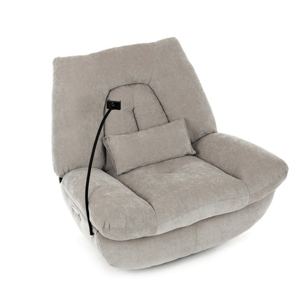 Televizní křeslo s elektrickým polohováním Autronic TV křeslo s elektrickým polohováním, držák telefonu, uložný box, zabudované ovládání, USB-A a USB-C, rotace do 240 (TV-7081 LAN2) (33)