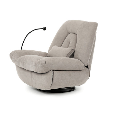 Televizní křeslo s elektrickým polohováním Autronic TV křeslo s elektrickým polohováním, držák telefonu, uložný box, zabudované ovládání, USB-A a USB-C, rotace do 240 (TV-7081 LAN2) (6)