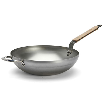 WOK pánev de Buyer, 5717.32 WOK, MINERAL B BOIS,  32 cm,