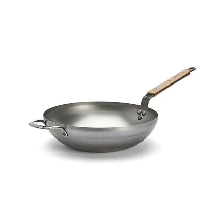 WOK pánev de Buyer, 5717.32 WOK, MINERAL B BOIS, 32 cm,