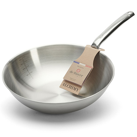 WOK pánev de Buyer 3608.28, průměr 28 cm (1)