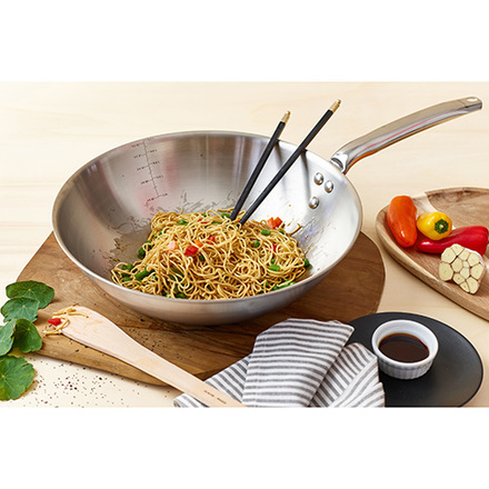 WOK pánev de Buyer 3608.28, průměr 28 cm (3)