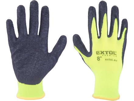 Zahradní rukavice Extol Premium 8856644 rukavice nylonové, bezešvé, polomáčené v latexu, velikost 8&quot;