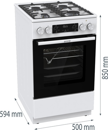 Kombinovaný sporák Gorenje GKS5C75WF (7)