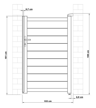 Branka G21 Orlando 100x158 cm pravá, antracitová (7)