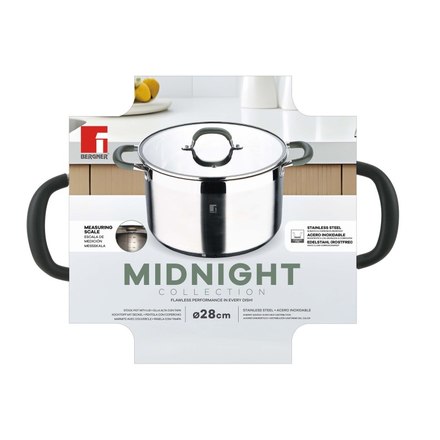 Hrnec s poklicí Bergner BG-32129-MM nerez MIDNIGHT 28 cm 9,5 litru (4)