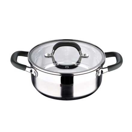 Kastrol s poklicí Bergner BG-32126-MM nerez MIDNIGHT 20 cm 2,3 litru (1)