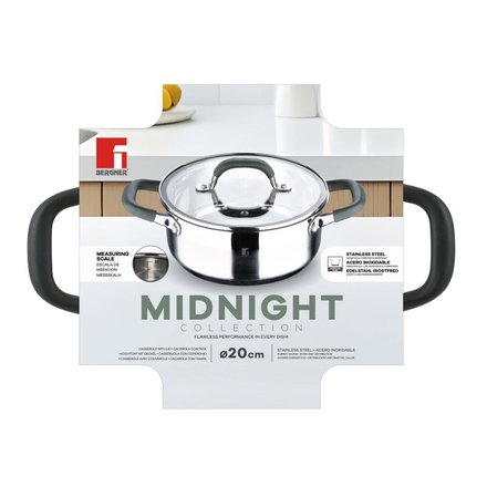 Kastrol s poklicí Bergner BG-32126-MM nerez MIDNIGHT 20 cm 2,3 litru (4)